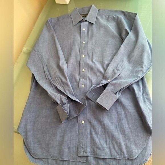 Robert Talbott Shirt Dress Shirt with French Cuffs Size 15.5" MSRP $235 - Picture 6 of 8